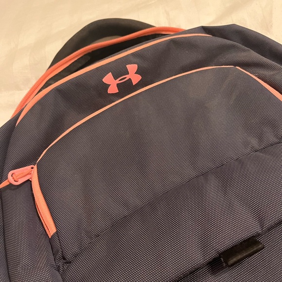 Under Armour Bags Navy Blue And Pink Under Armour Backpack Poshmark